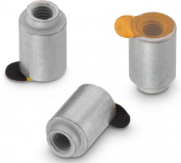 SMD spacer sleeve, internal thread, M3, 10.4 mm, steel