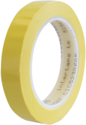Electronic adhesive tape, 19 x 0.056 mm, polyester, yellow, 66 m, 51587F17 19MM/66M