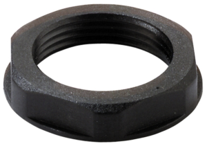 Counter nut, PG21, 36 mm, black, 1719150000