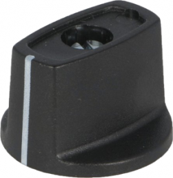 Toggle knob, 4 mm, plastic, black, Ø 23 mm, H 16 mm, A2423040