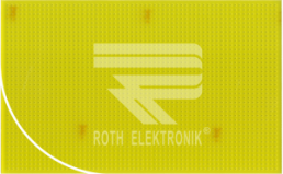 Prototyping board, 100 x 160 mm, uncoated, 38 x 61 perforations, Roth Elektronik RE2011-LF