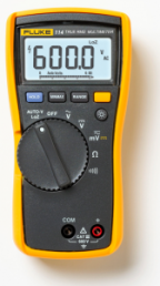 TRMS digital multimeter FLUKE 114, 10 A(DC), 10 A(AC), 600 VDC, 600 VAC, 1 µF to 9999 µF, CAT III 600 V