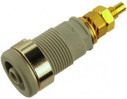 4 mm socket, screw connection, mounting Ø 12.2 mm, CAT III, gray, SEB 2600 G M4 GR