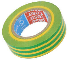 Tesaflex® 53988-00077-00 PVC insulating tape 19mm x 25m green/yellow