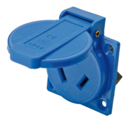 Surface-mounted socket, blue, 10 A/250 V, China, IP44, 582020-04