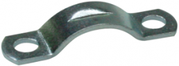 Strain relief clamp, max. bundle Ø 6 mm, steel, galvanized, silver, (L x W x H) 23 x 6 x 1.5 mm