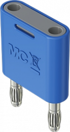 Short-circuit plug, 32 A, nickel-plated, blue, 64.4010-23