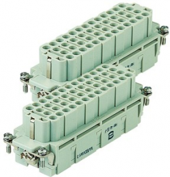 Socket contact insert, 48B, 92 pole, unequipped, crimp connection, with PE contact, 09320463111