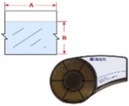 Marking tape, 12.7 mm, tape transparent, font black, 6.4 m, M21-500-430