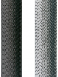 Plastic braided sleeve, inner Ø 5 mm, range 3-11 mm, gray, halogen free, -50 to 150 °C