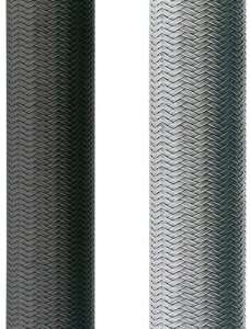 Plastic braided sleeve, inner Ø 5 mm, range 3-11 mm, gray, halogen free, -50 to 150 °C