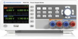 Laboratory power supply, outputs: 2 (2 A/2 A), 80 W, 100/115/230 VAC, NGA142COMB