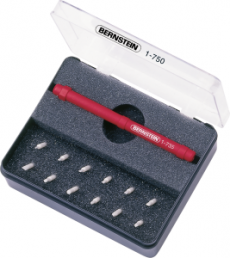 Screwdriver kit, different sizes, Phillips/slotted/hexagon, 1-750