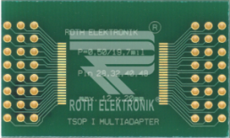 TSOP I/II multi-adapter, RE900-02, 30.5 x 43.5 mm, 28/32/40/48 pins, 0.5 mm pitch