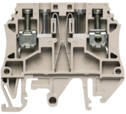 Isolating and measuring isolating terminal block, screw connection, 0.5-6.0 mm², 10 A, 6 kV, dark beige, 1881650000