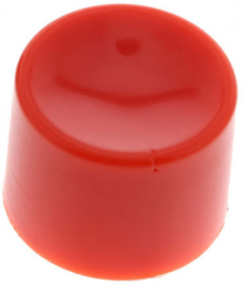 Snap-on lever cap, round, Ø 15 mm, (H) 10 mm, red, for pushbutton switch, U636