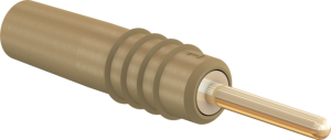 1 mm plug, solder connection, 0.25 mm², brown, 22.2602-27