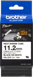 Shrink sleeve cassette, 3:1, (L x W) 1.5 m x 11.2 mm, inscribable, black/white, HSE-231E
