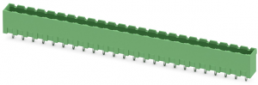 Pin header, 2 pole, pitch 5.08 mm, straight, green, 1755956