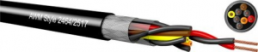 Special PVC data cable, 8-wire, AWG 26, black, 097082609