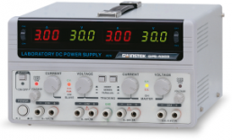 Laboratory power supply, 30 VDC, outputs: 4 (3 A/3 A/1 A), 200 W, 100-230 VAC, GPS-4303