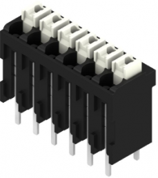 PCB terminal, 6 pole, pitch 3.5 mm, AWG 28-14, 10 A, spring-clamp connection, black, 1825680000