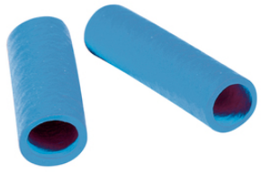 Protection and insulating grommet, inside Ø 5 mm, L 25 mm, light blue, PCR, -30 to 90 °C, 0201 0005 020