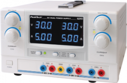 Laboratory power supply, 30 VDC, outputs: 3 (5 A/5 A/1 A), 150 W, 115-230 VAC, P 6210