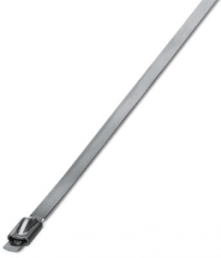 Cable tie, stainless steel, (L x W) 679 x 4.6 mm, bundle-Ø 203 mm, silver, UV resistant, -80 to 538 °C