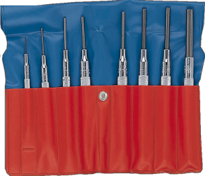 Set of pin punches, 3659/8T, 8-piece