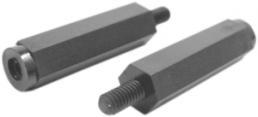 Hexagonal spacer bolt, External/Internal Thread, M3/M3, 5 mm, polyamide