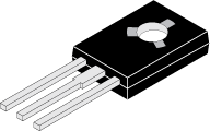 Bipolar junction transistor, PNP, 1.5 A, 45 V, THT, TO-126, BD136-10-S