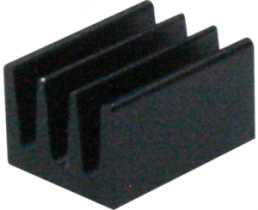 IC heatsink, 8.5 x 6.3 x 4.8 mm, 90 K/W, black anodized