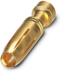 Receptacle, 4.0 mm², AWG 12, crimp connection, gold-plated, 1271372