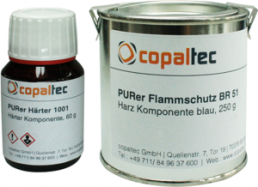 Polyurethane cast resin, blue, Copaltec PURer Flammschutz BR 51
