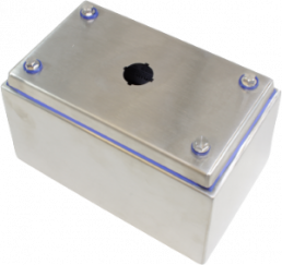 Stainless steel push button enclosure, (L x W x H) 126.49 x 115.06 x 201.676 mm, metal, IP69/IP69K, HYMPB1SS