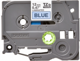 Labelling tape cartridge, 12 mm, tape blue, font black, 8 m, TZE-531