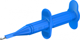 Clamp test probe, blue, max. 0.9 mm, L 122 mm, CAT III, socket 4 mm, 66.9116-23