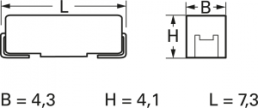 Talantum capacitor, SMD, E, 22 µF, 35 V, ±20 %, TAJE226M035R