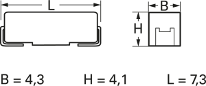 Talantum capacitor, SMD, E, 22 µF, 35 V, ±20 %, TAJE226M035R