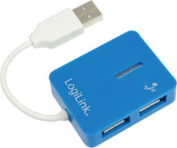 USB 2.0 hub, UA0136, blue