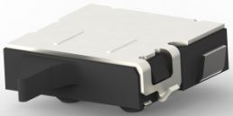 Short-stroke pushbutton, Form B (N/C), 1 mA/5 VDC, unlit , actuator (black), 0.34 N, J-hook