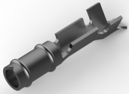 Round plug, Ø 1.47 mm, L 9.65 mm, uninsulated, straight, 0.4-0.12 mm², AWG 26-22, 60888-1