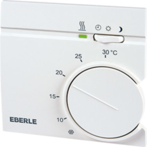Room temperature controller, 230 VAC, 5 to 30 °C, white, 121170451100