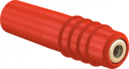 1 mm jack, solder connection, 0.25 mm², red, 22.2603-22