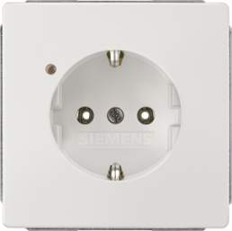 German schuko-style socket, white, 16 A/250 V, Germany, IP20, 5UB1844
