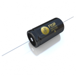 Electrolytic capacitor, 22 µF, 100 V (DC), ±10 %, axial, Ø 12 mm