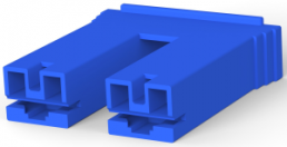 Insulating grommet for 6.35 mm, 2 pole, nylon, UL 94V-0, blue, 1-520935-5