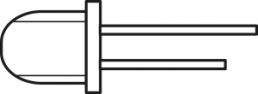 Phototransistor NPN450…1040nm 1mA 32V 50mA 1.8mm +/-12° BPW17
