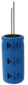 Electrolytic capacitor, 1 µF, 100 V (DC), ±20 %, radial, pitch 5 mm, Ø 5 mm